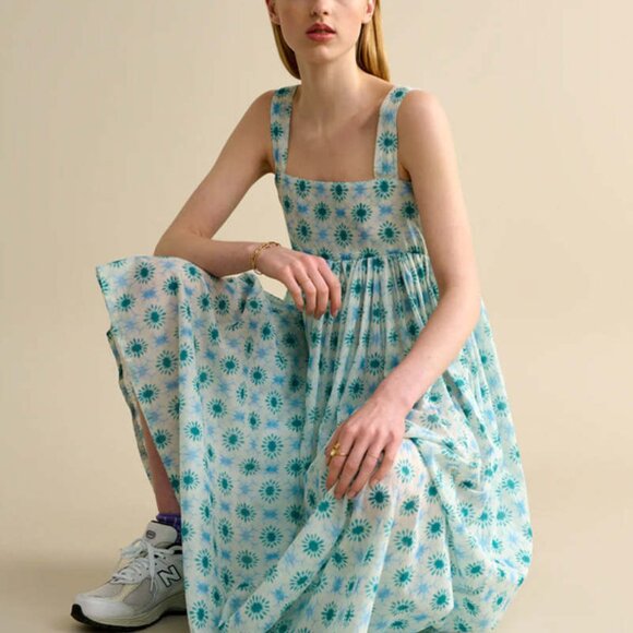 Bellerose Parma Dress Aqua/Green - Picture 4 of 8